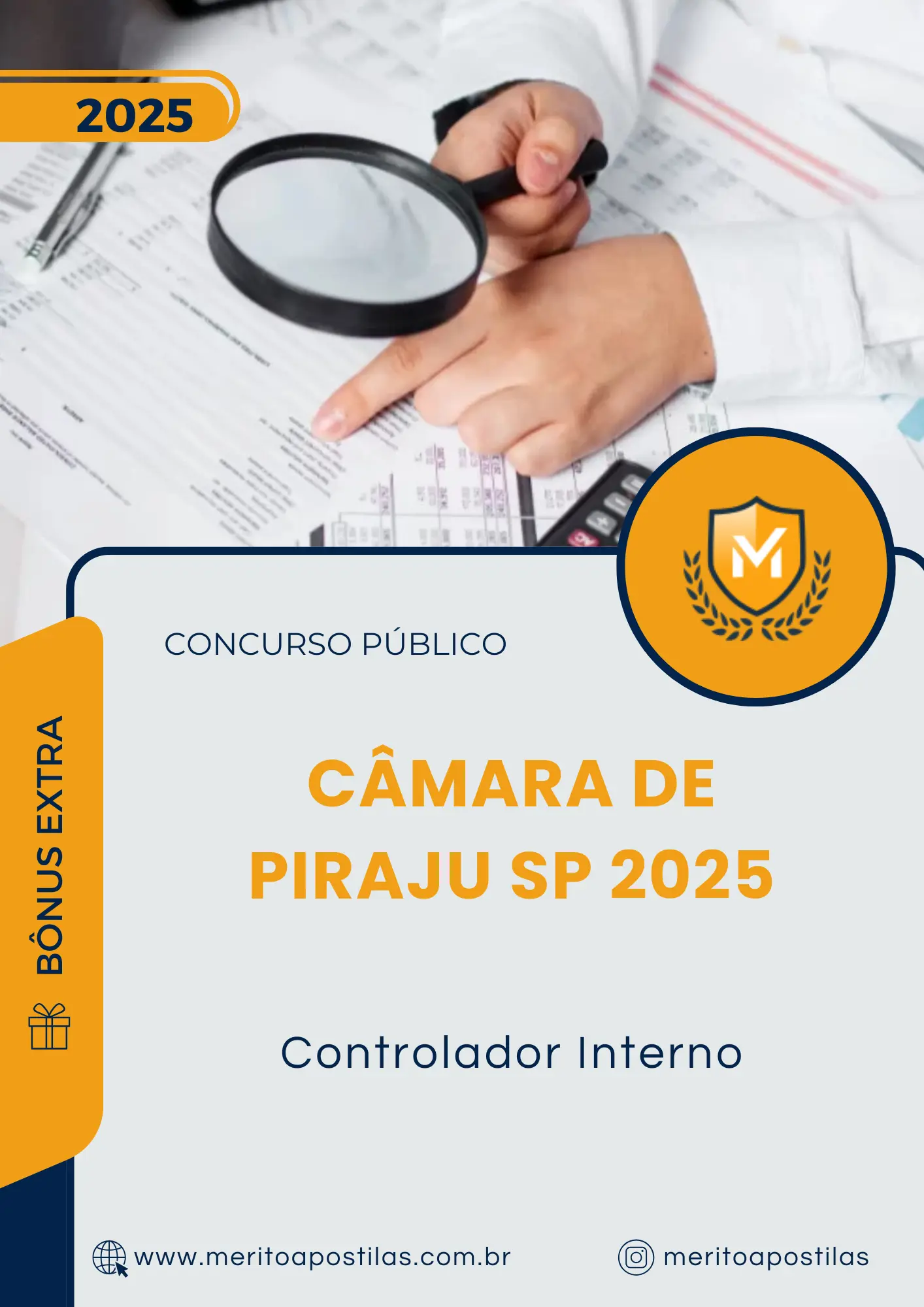 Apostila Controlador Interno Câmara de Piraju SP 2025