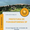 Apostila Encarregado de Unidade de Saúde Prefeitura de Paranapanema SP 2025