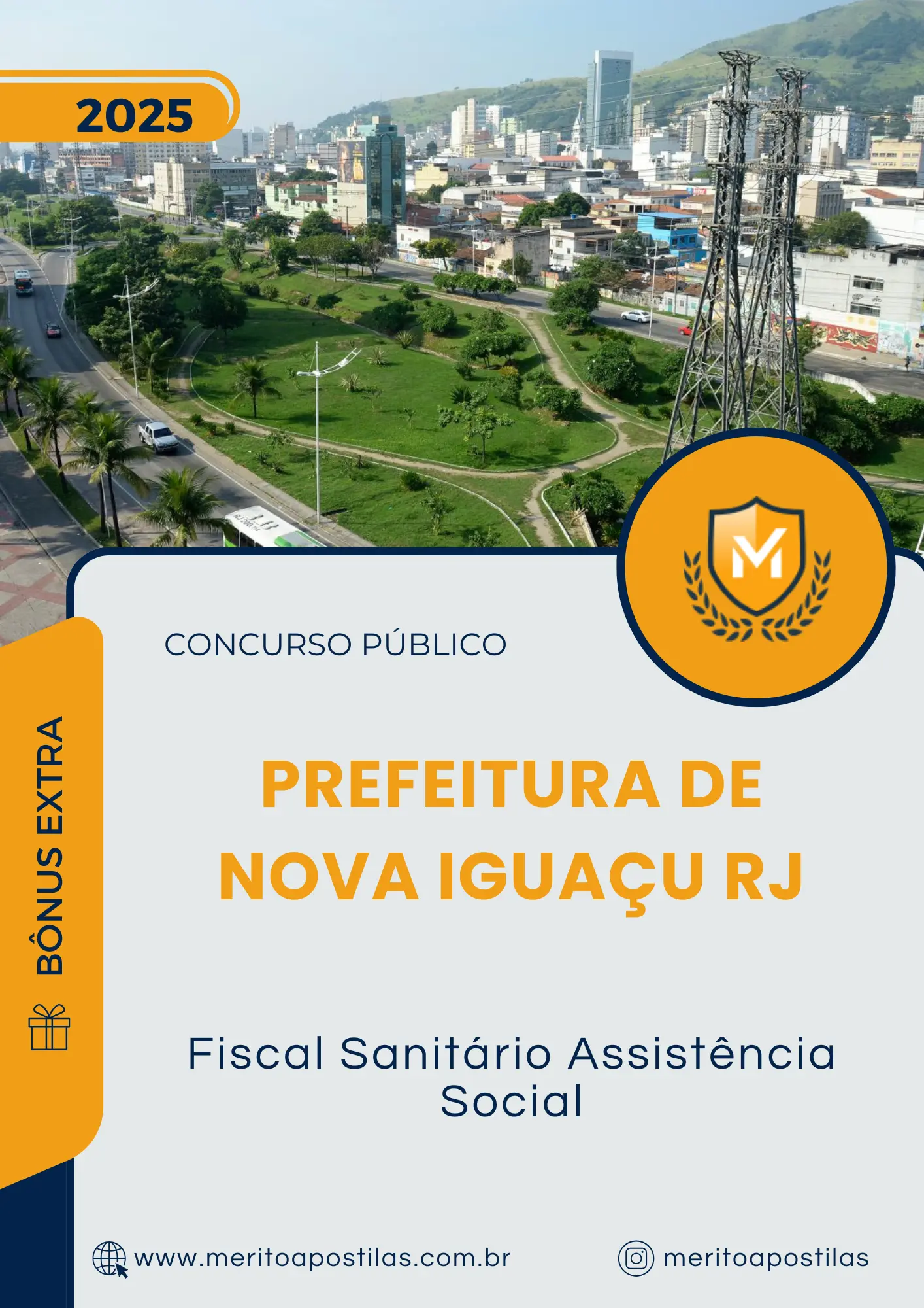 Apostila Fiscal Sanitário Assistência Social Prefeitura de Nova Iguaçu RJ 2025
