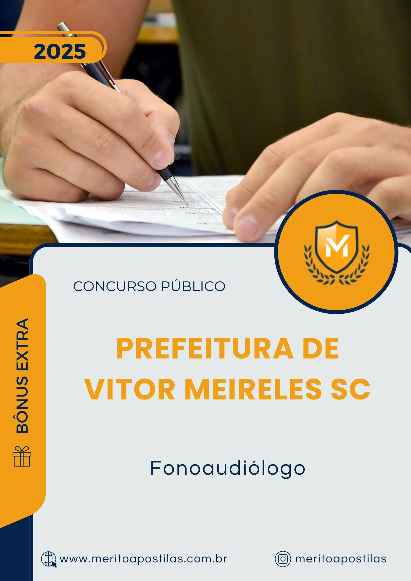 Apostila Fonoaudiólogo Prefeitura de Vitor Meireles SC 2025