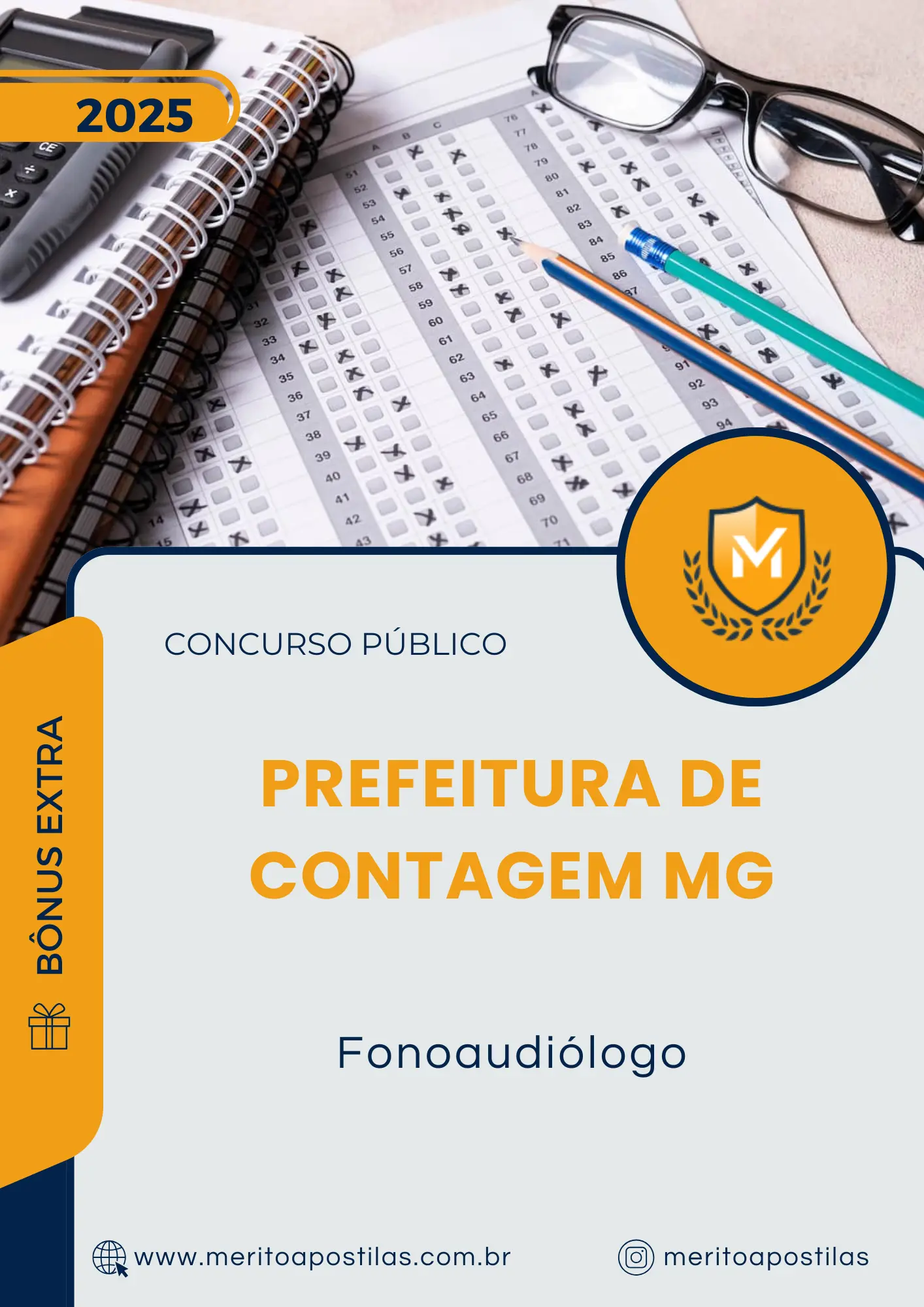 Apostila Fonoaudiólogo Prefeitura de Contagem MG 2025