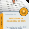 Apostila Merendeira Ano Letivo 2026 e Polos de Férias Prefeitura de Camboriú SC 2025
