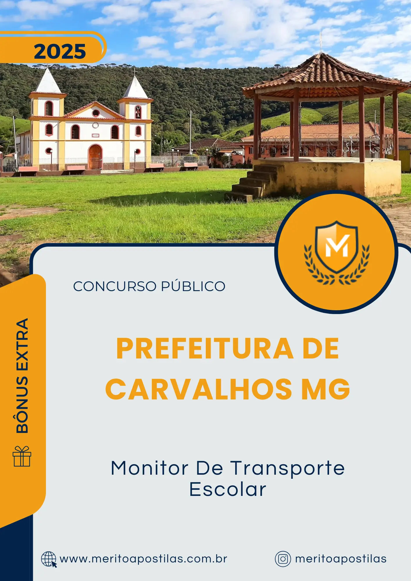 Apostila Monitor De Transporte Escolar Prefeitura de Carvalhos MG 2025