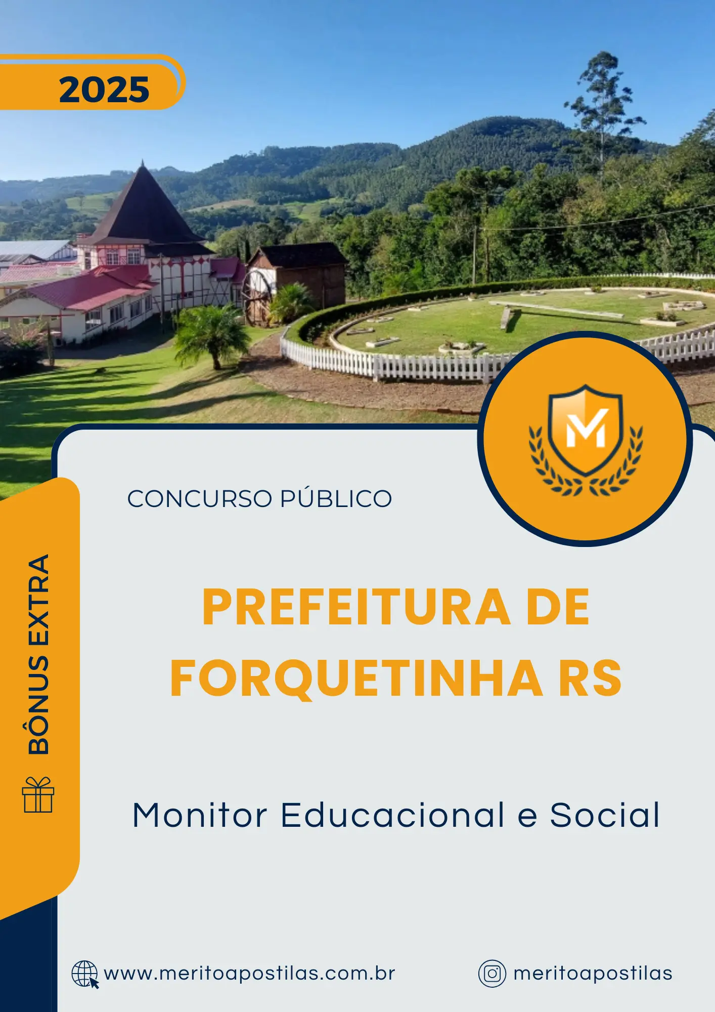 Apostila Monitor Educacional e Social Prefeitura de Forquetinha RS 2025