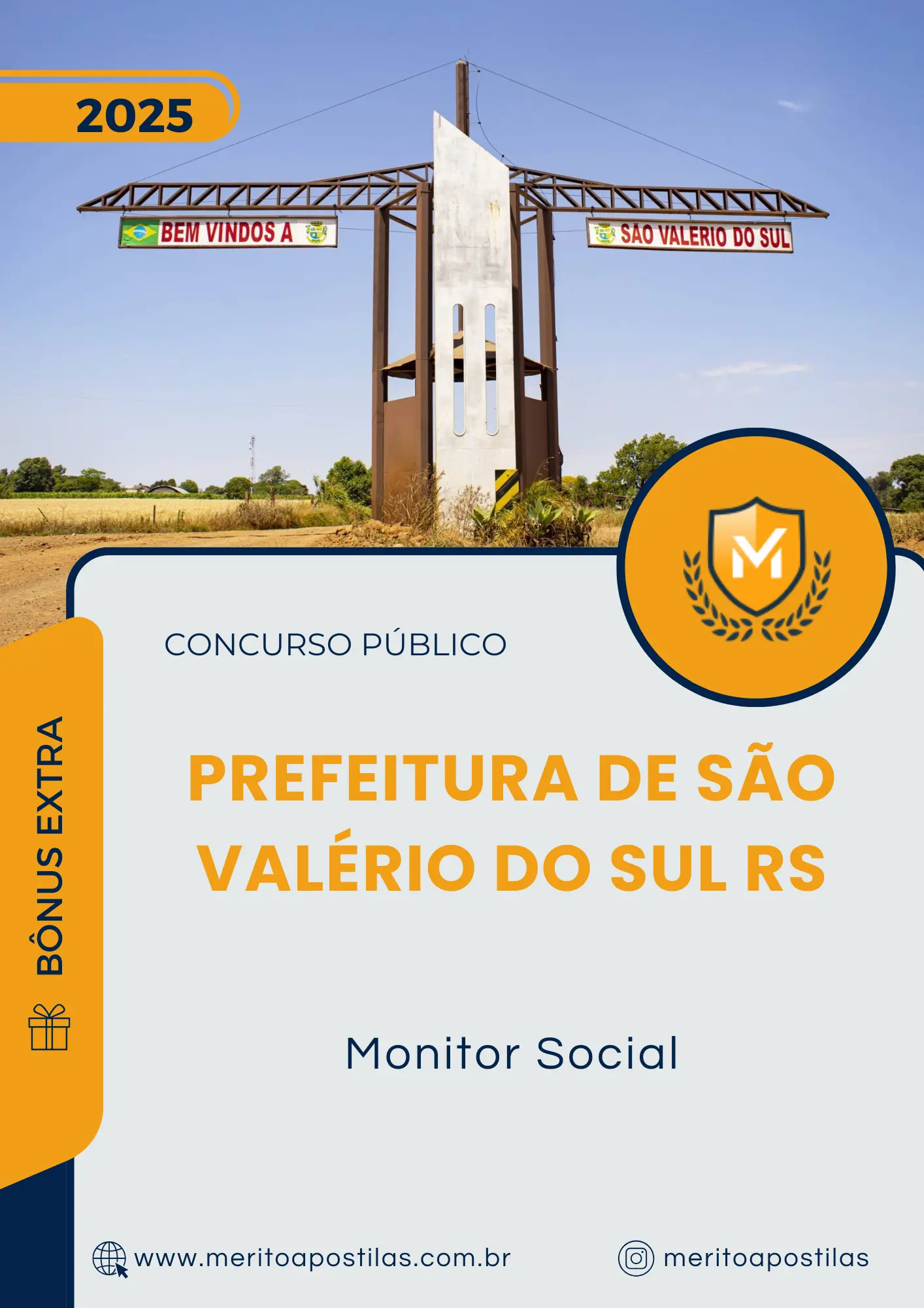 Apostila Monitor Social Prefeitura de São Valério do Sul RS 2025