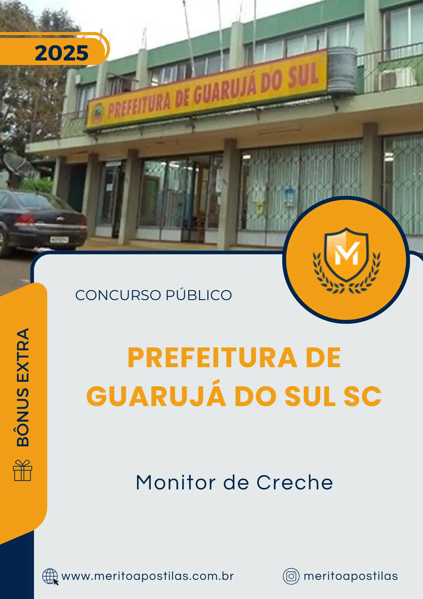 Apostila Monitor de Creche Prefeitura de Guarujá do Sul SC 2025