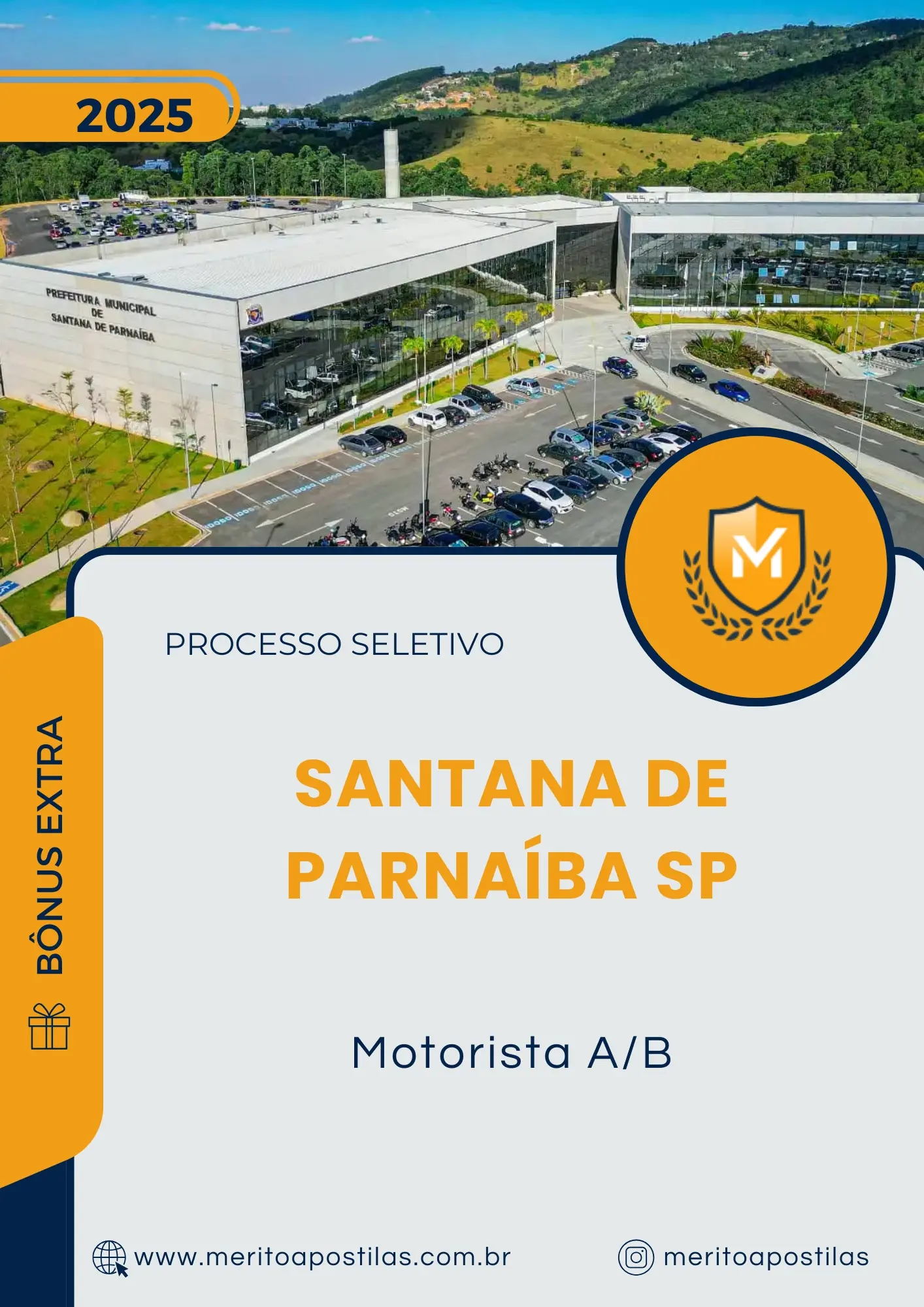 Apostila Motorista A B Prefeitura de Santana de Parnaíba SP 2025