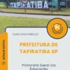 Apostila Motorista Geral Da Educação Prefeitura de Tapiratiba SP 2025
