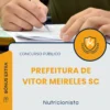 Apostila Nutricionista Prefeitura de Vitor Meireles SC 2025