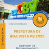 Apostila Operador De Retroescavadeira Prefeitura de Boa Vista PB 2025