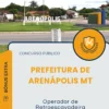 Apostila Operador de Retroescavadeira Prefeitura de Arenápolis MT 2025