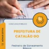 Apostila Pedreiro de Saneamento Básico Prefeitura de Catalão GO 2025