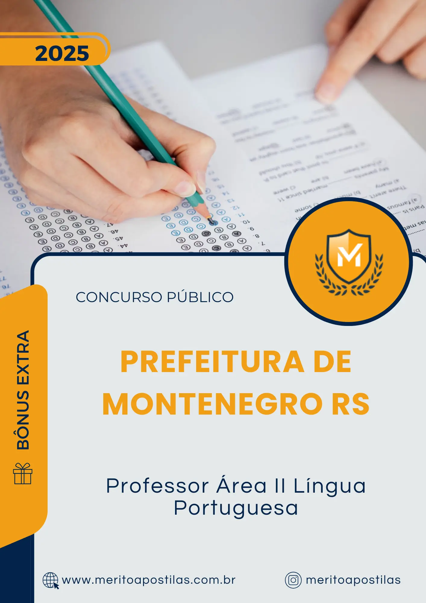 Apostila Professor Área II Língua Portuguesa Prefeitura de Montenegro RS 2025