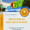 Apostila Professor Classe P1 Polivalente Prefeitura de Boa Vista PB 2025