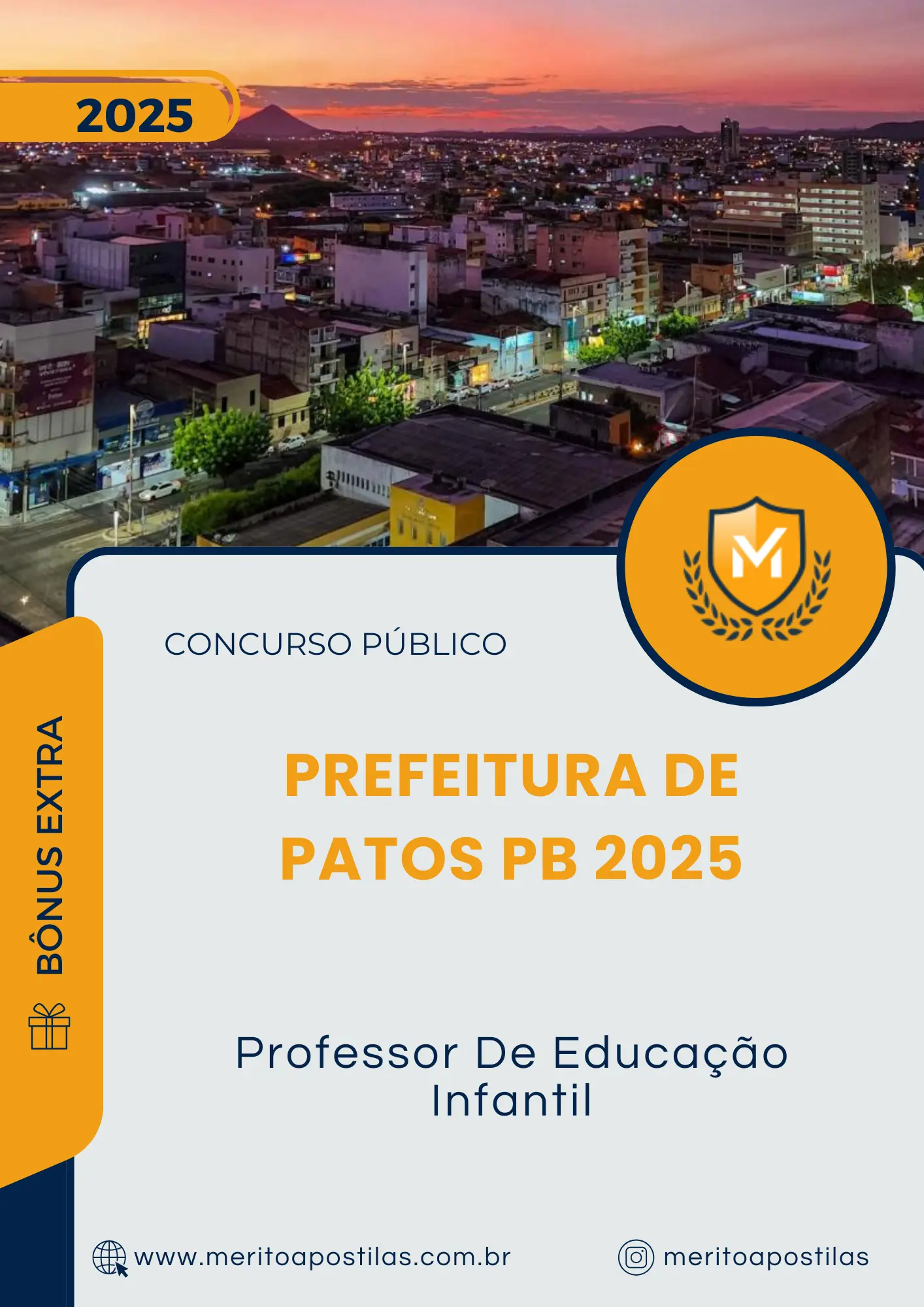 Apostila Professor De Educação Infantil Prefeitura de Patos PB 2025