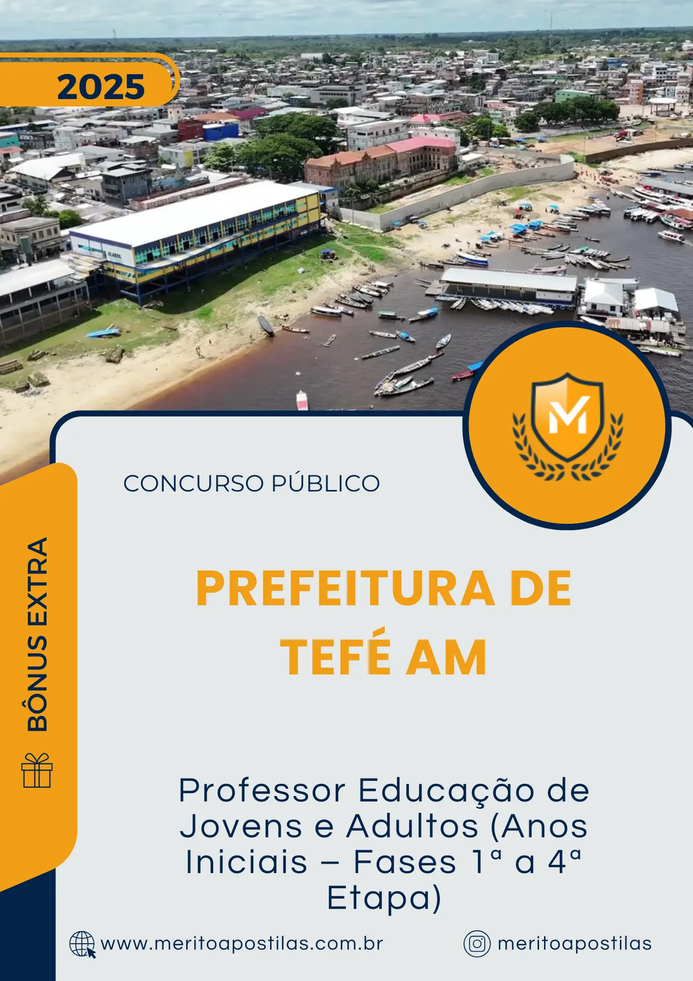 Apostila Professor Educação de Jovens e Adultos Anos Iniciais Fases 1 a 4 Etapa Prefeitura de Tefé AM 2025