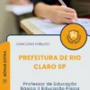 Apostila Professor de Educação Básica II Educação Física Prefeitura de Rio Claro SP 2025