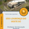 Apostila Professor de Educação Especial Prefeitura de São Lourenço do Oeste SC 2025