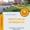 Apostila Professor de Ensino Religioso Prefeitura de Blumenau SC 2025