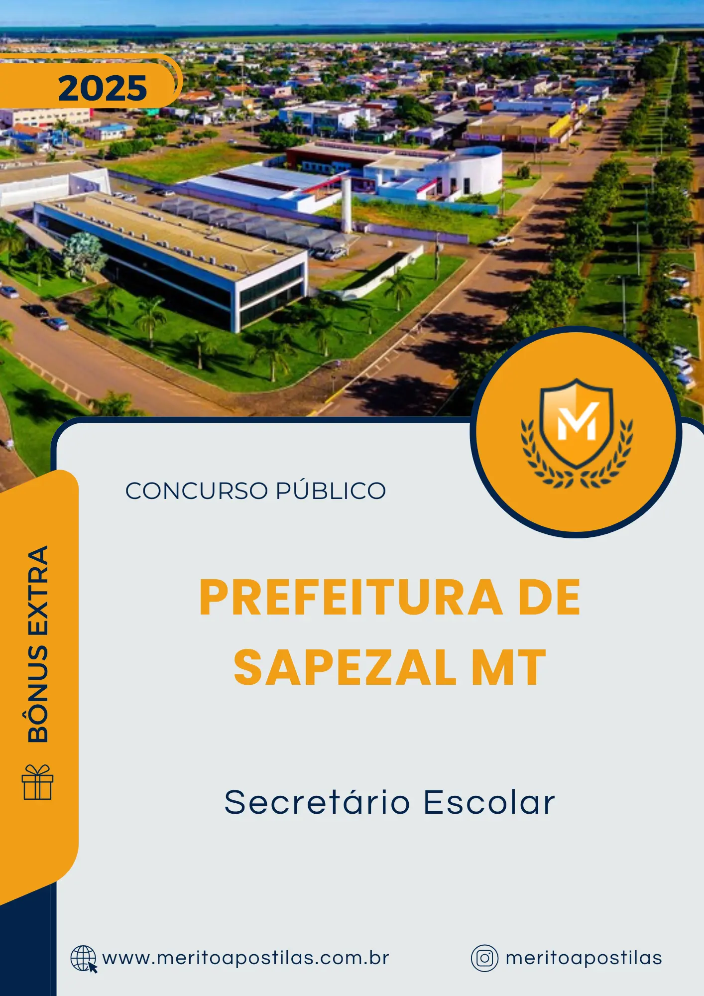 Apostila Secretário Escolar Prefeitura de Sapezal MT 2025