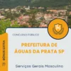 Apostila Serviços Gerais Masculino Prefeitura de Águas da Prata SP 2025