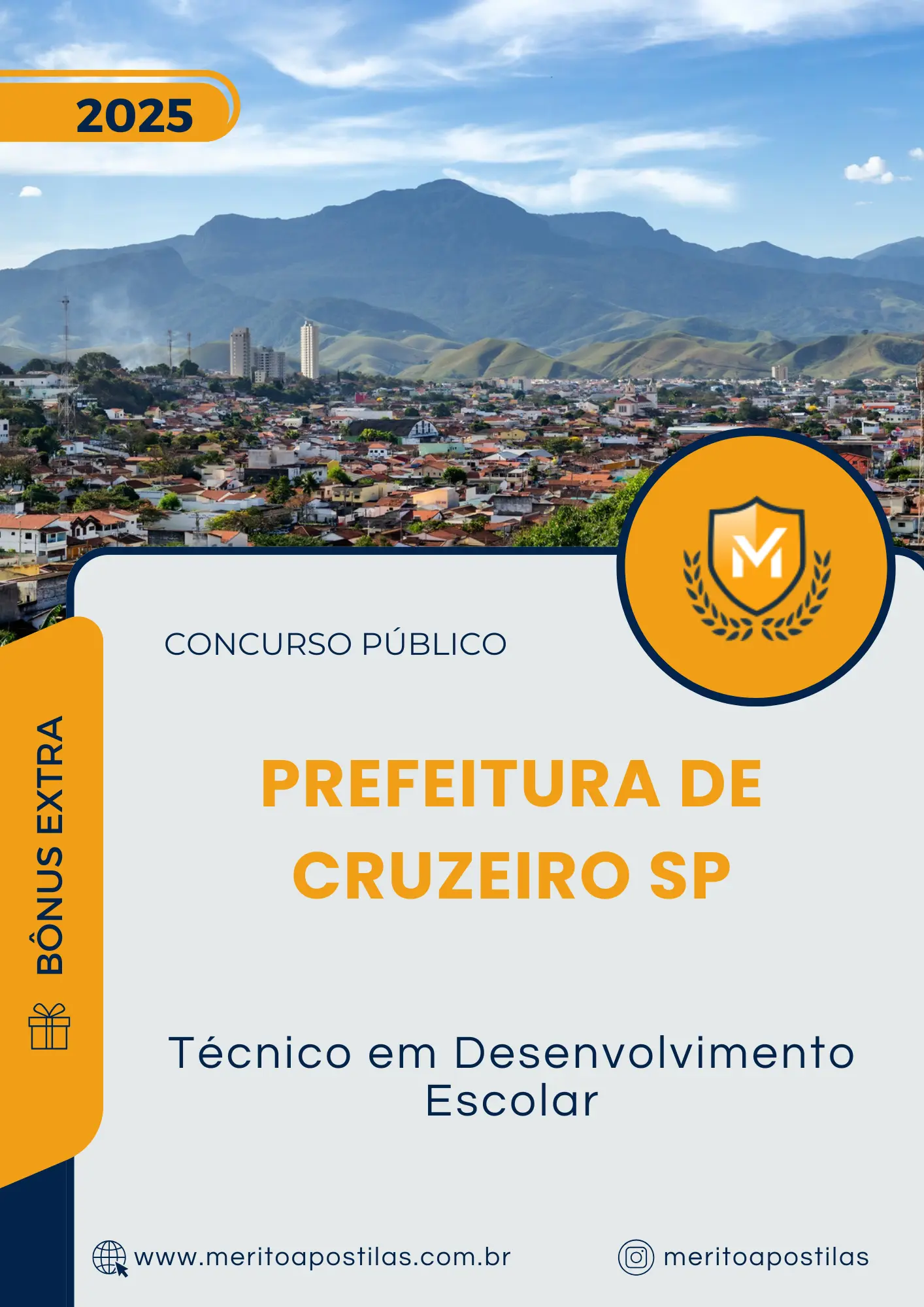 Apostila Técnico em Desenvolvimento Escolar Prefeitura de Cruzeiro SP 2025