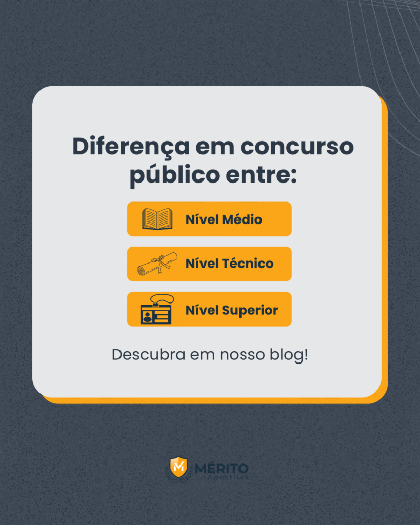 Diferença entre concursos de nível médio, técnico e superior
