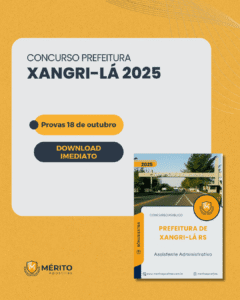 Edital do concurso Xangri-lá RS com data de prova em 18 de outubro