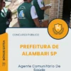Apostila Agente Comunitário De Saúde Prefeitura de Alambari SP 2025