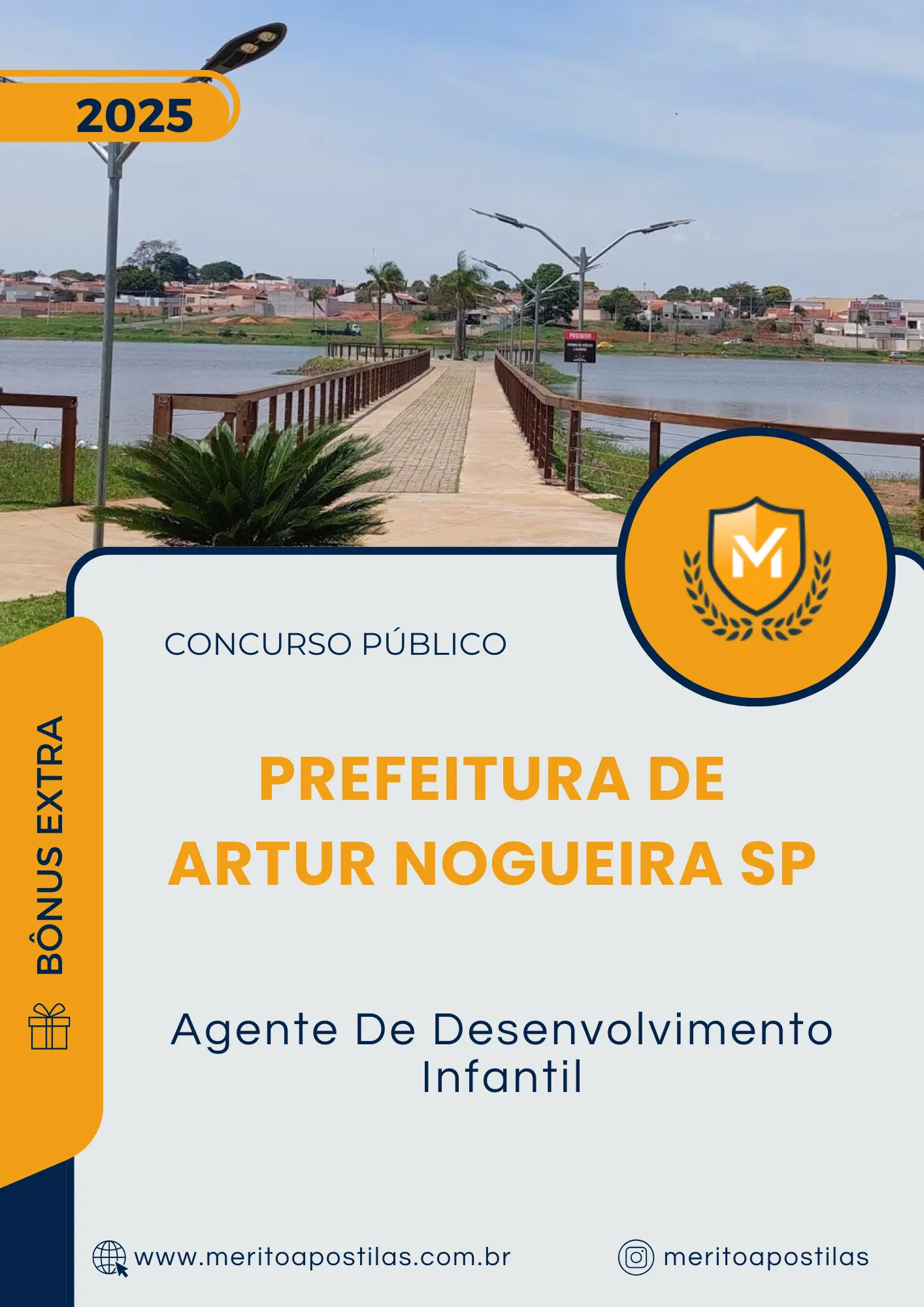 Apostila Agente De Desenvolvimento Infantil Prefeitura de Artur Nogueira SP 2025