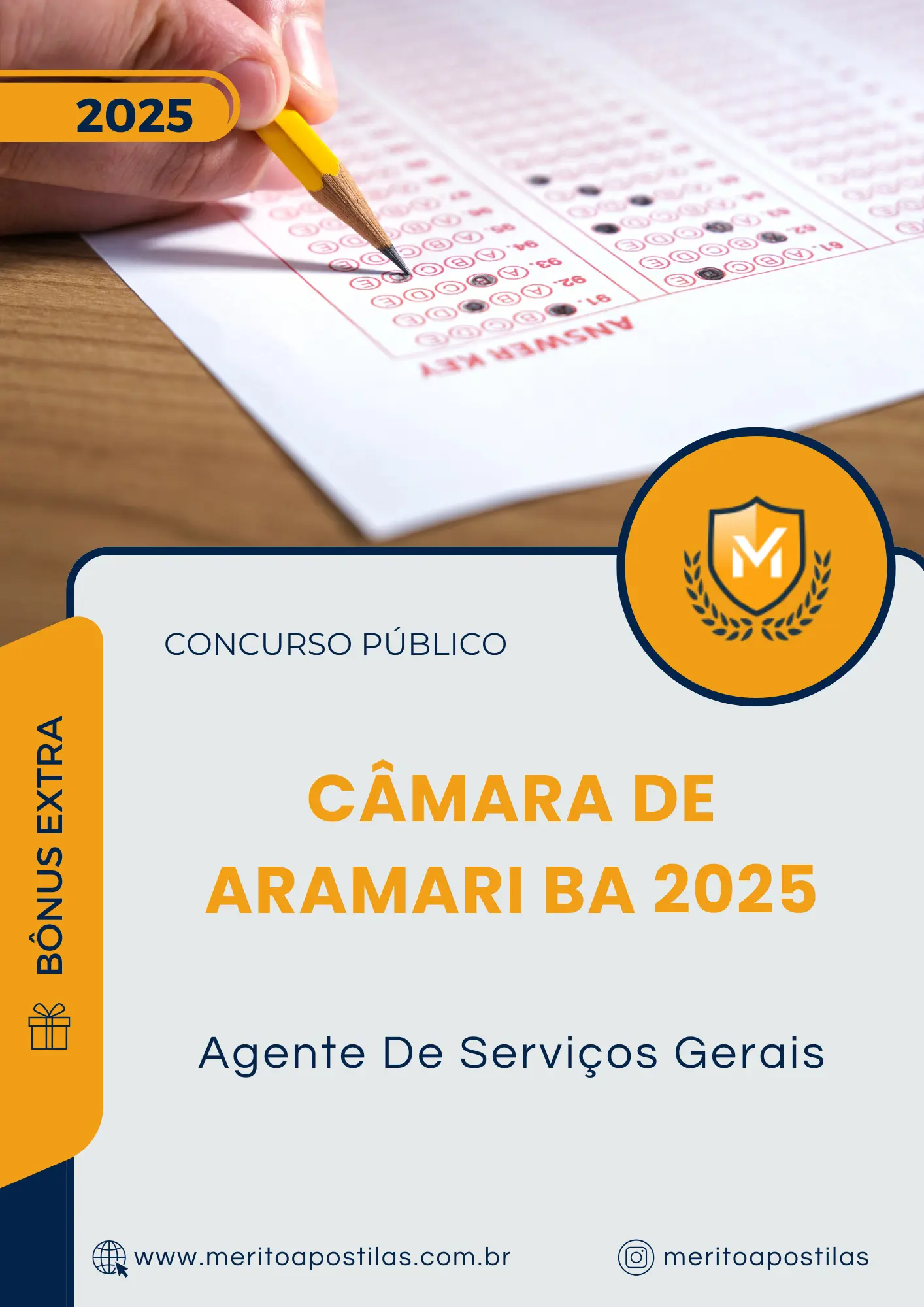 Apostila Agente De Serviços Gerais Câmara de Aramari BA 2025