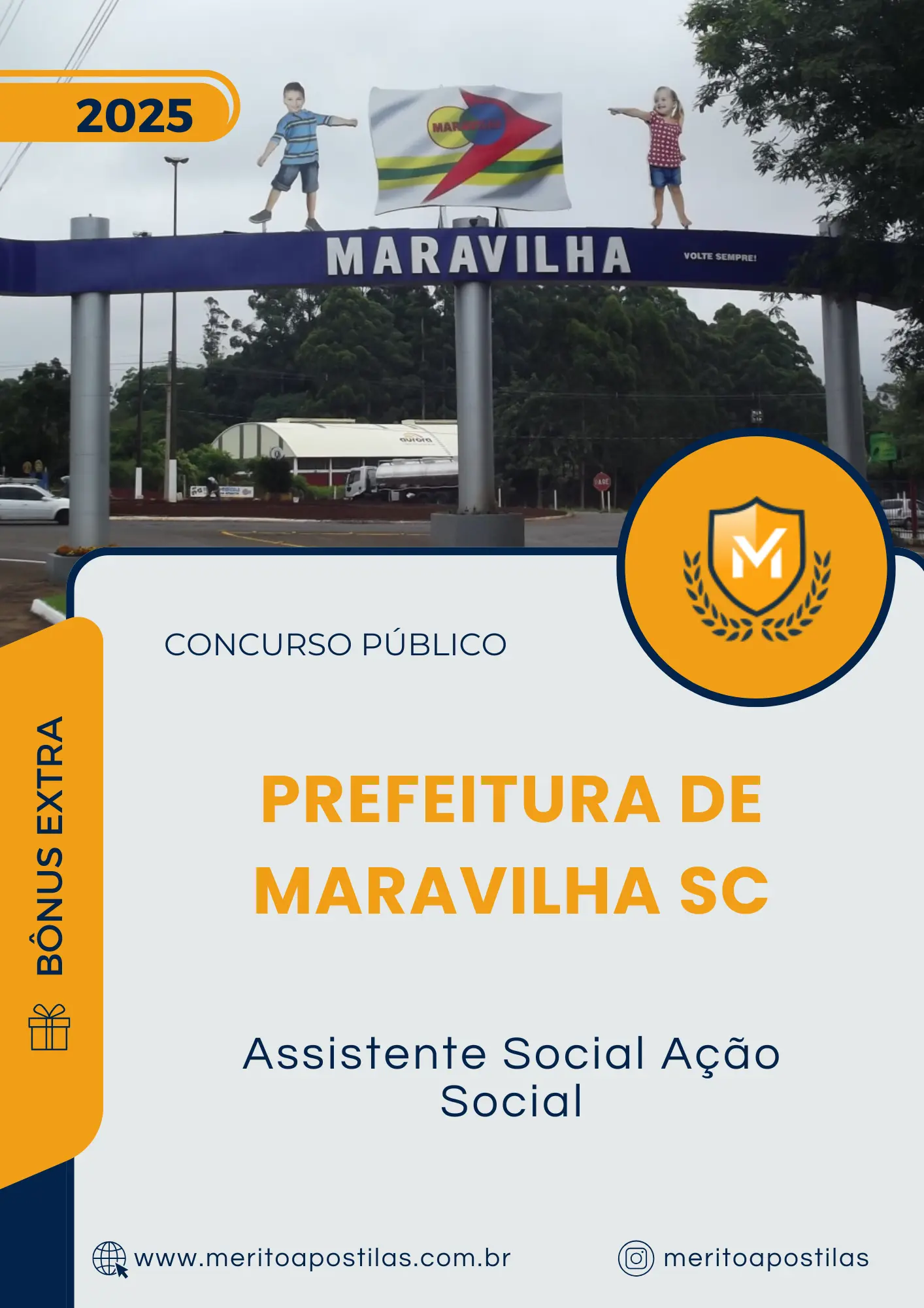Apostila Assistente Social Ação Social Prefeitura de Maravilha SC 2025