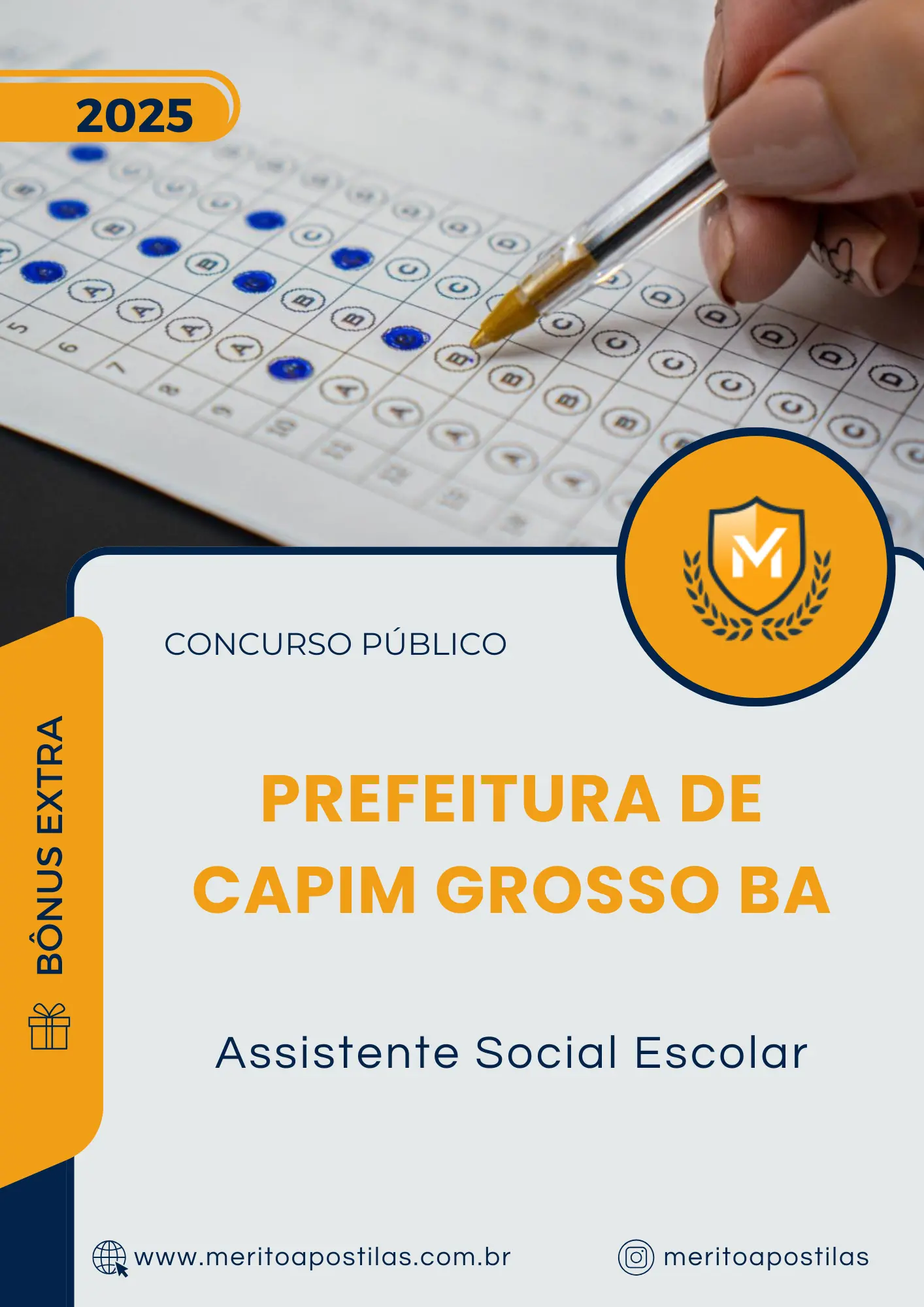Apostila Assistente Social Escolar Prefeitura de Capim Grosso BA 2025