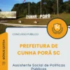 Apostila Assistente Social de Políticas Públicas Prefeitura de Cunha Porã SC 2025