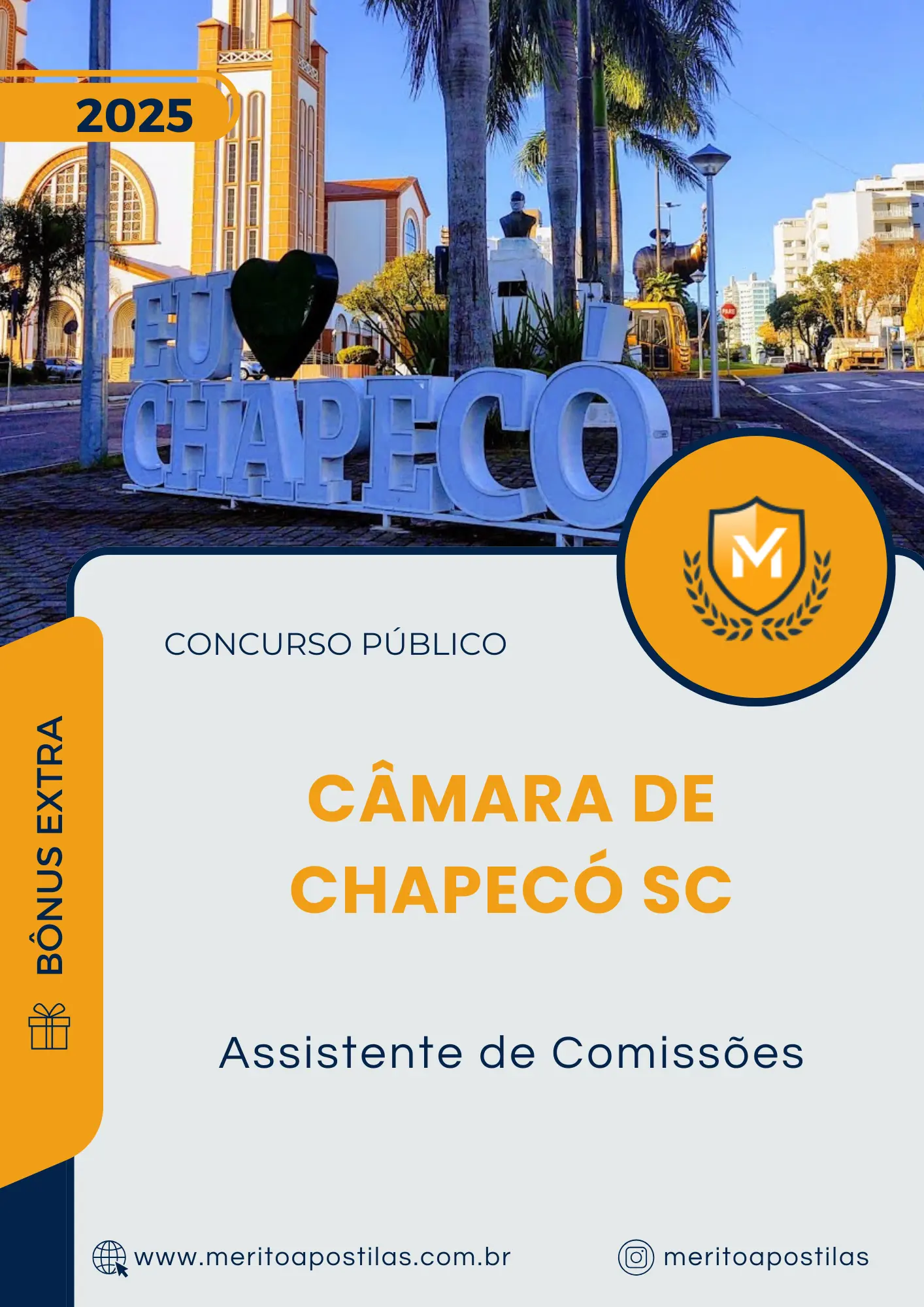 Apostila Assistente de Comissões Câmara de Chapecó SC 2025