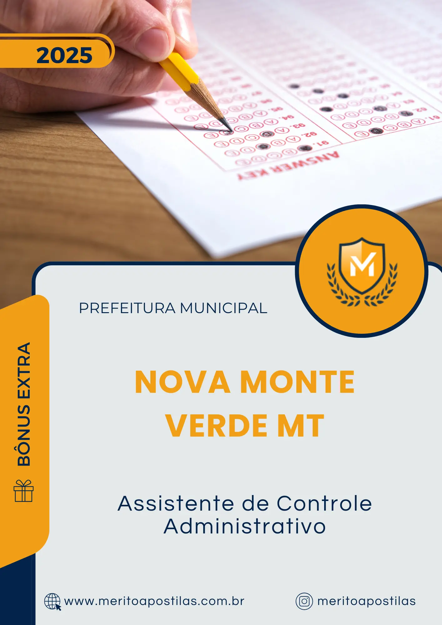 Apostila Assistente de Controle Administrativo Prefeitura de Nova Monte Verde MT 2025