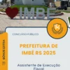 Apostila Assistente de Execução Fiscal Prefeitura de Imbé RS 2025