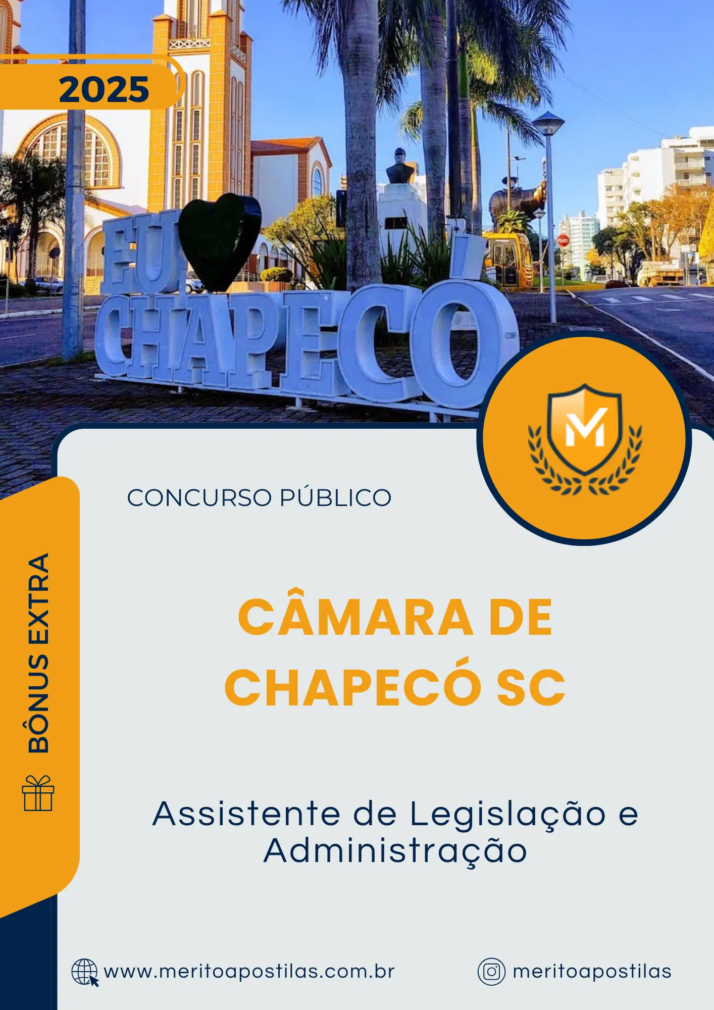 Apostila Assistente de Legislação e Administração Câmara de Chapecó SC 2025