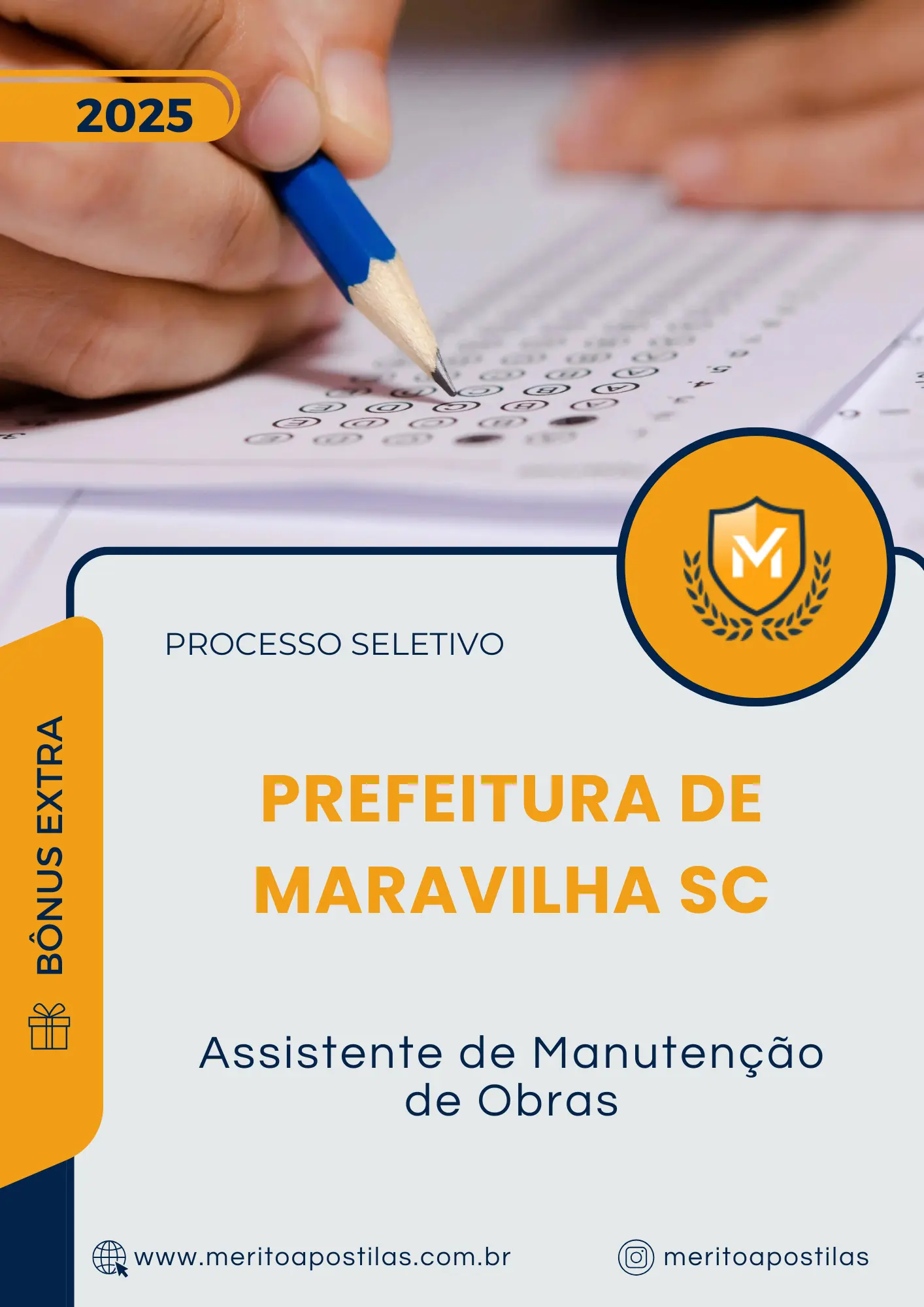 Apostila Assistente de Manutenção de Obras Processo Seletivo Prefeitura de Maravilha SC 2025