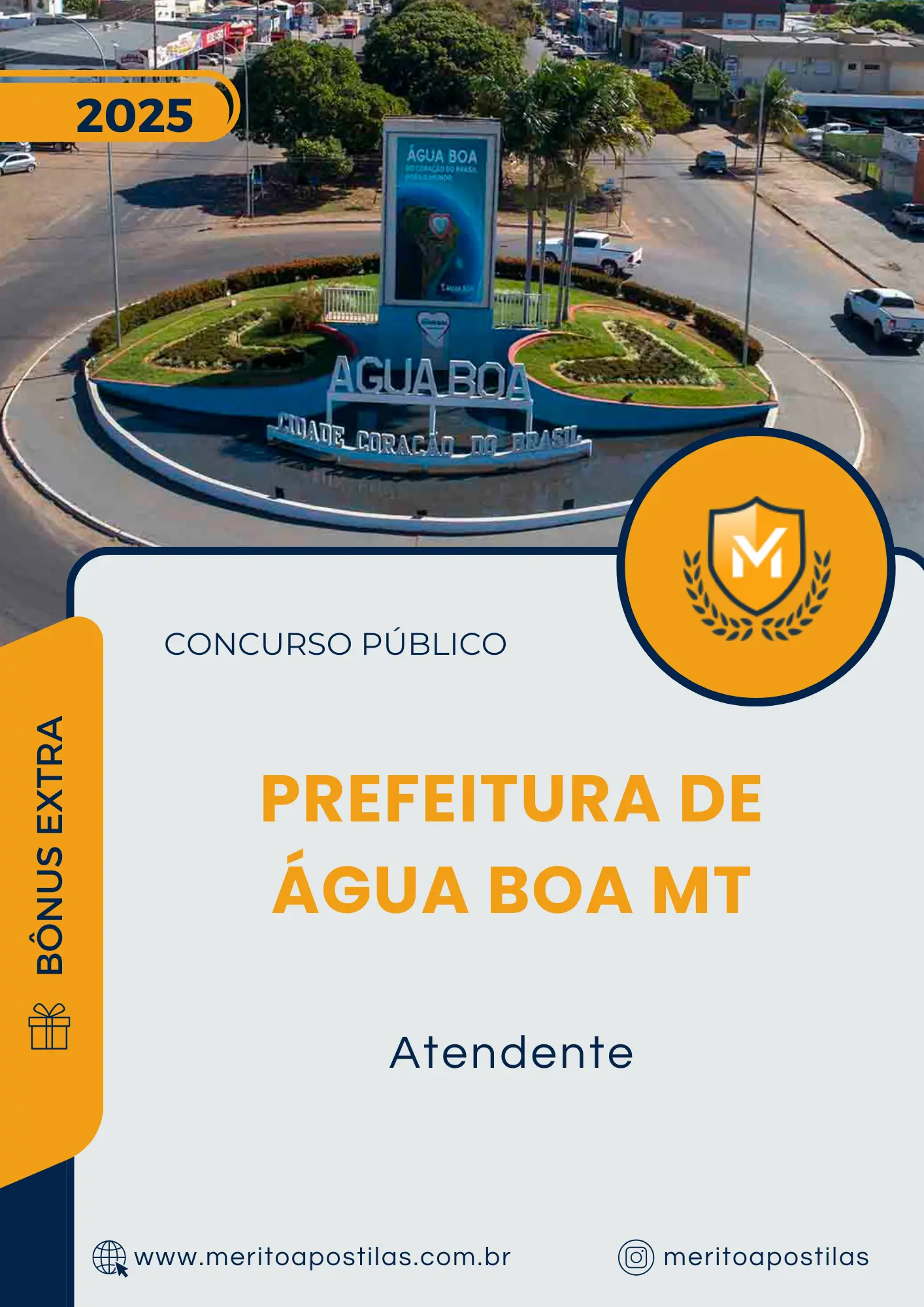 Apostila Atendente Prefeitura de Água Boa MT 2025
