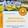 Apostila Atendente de Consultório Dentário Prefeitura de Ascurra SC 2025
