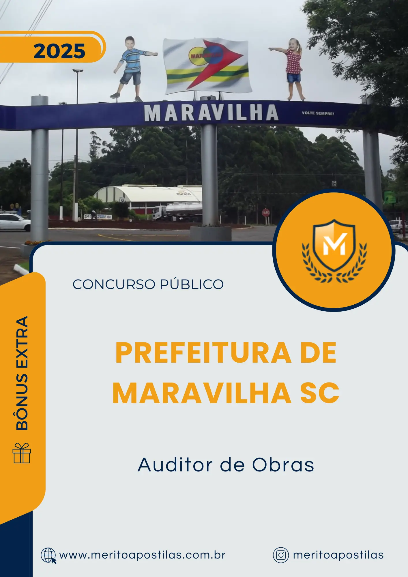 Apostila Auditor de Obras Prefeitura de Maravilha SC 2025
