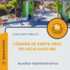 Apostila Auxiliar Administrativo Câmara de Santa Cruz do Escalvado MG 2025