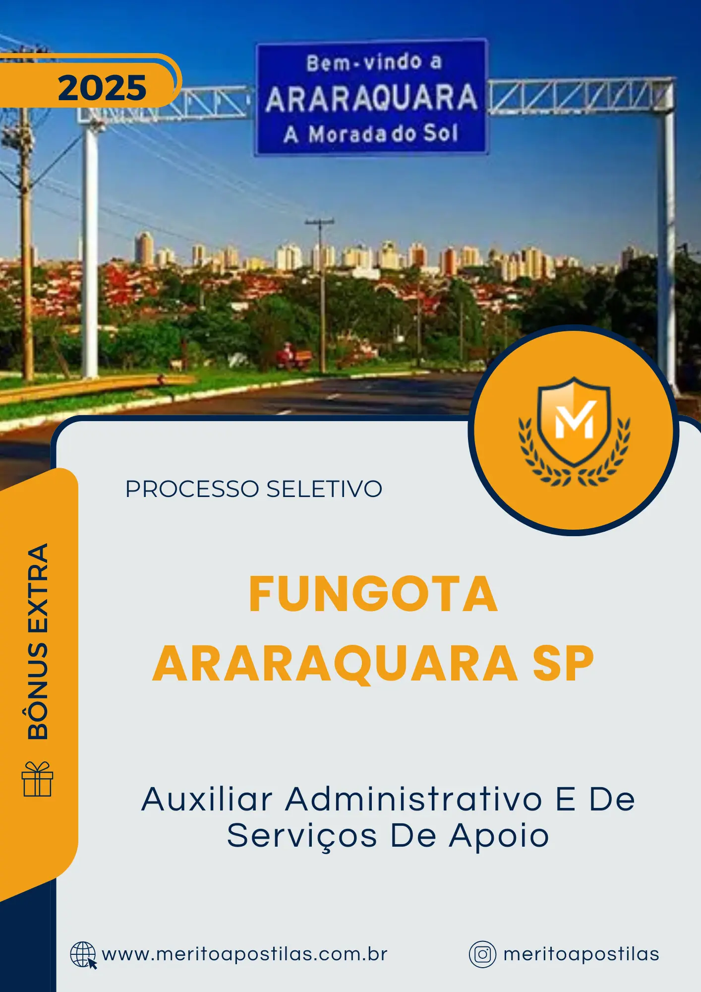 Apostila Auxiliar Administrativo E De Serviços De Apoio Processo Seletivo Fungota Araraquara SP 2025