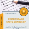Apostila Auxiliar De Cuidador Infantil 12x36 Prefeitura de Salto Grande SP 2025