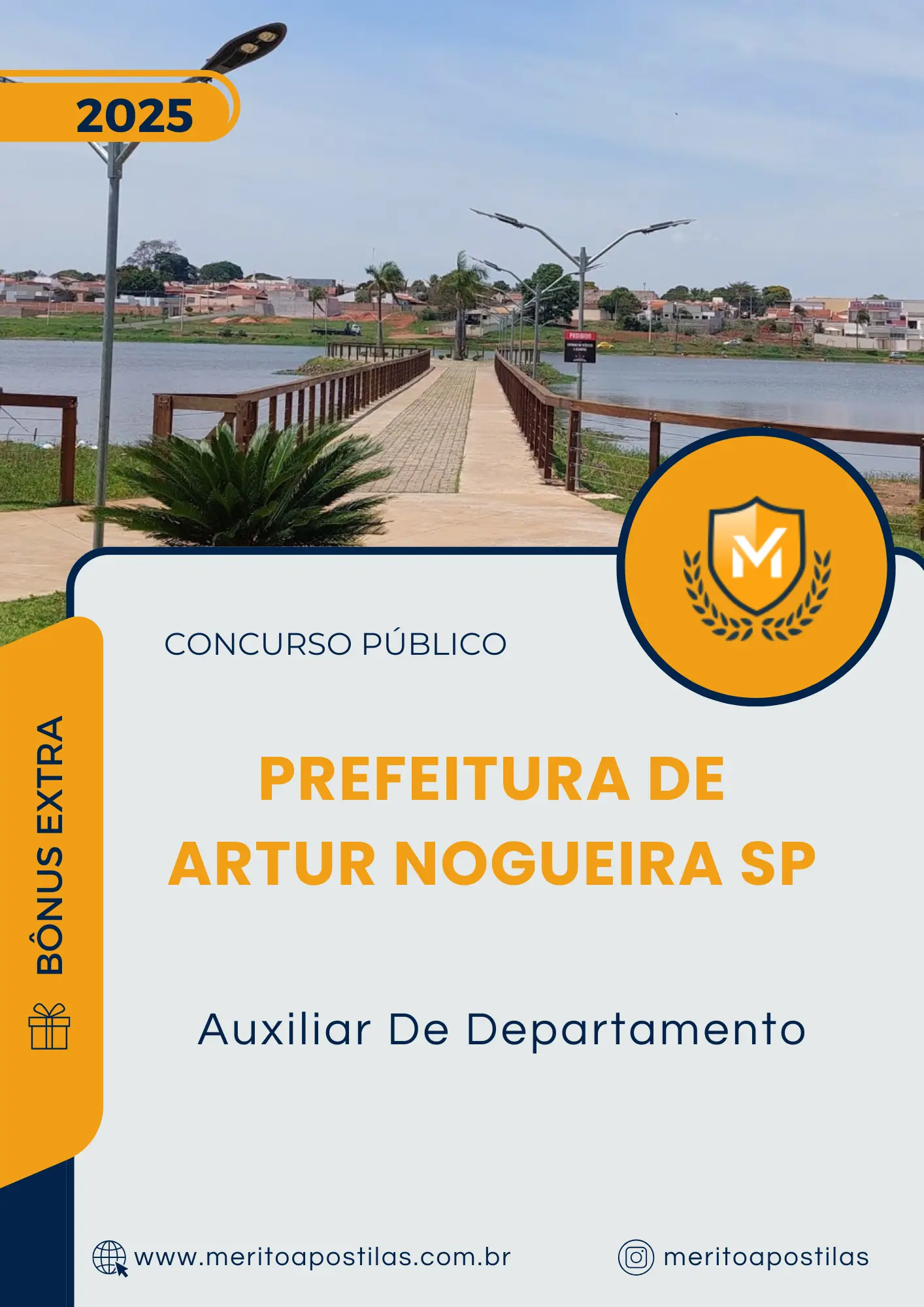 Apostila Auxiliar De Departamento Prefeitura de Artur Nogueira SP 2025