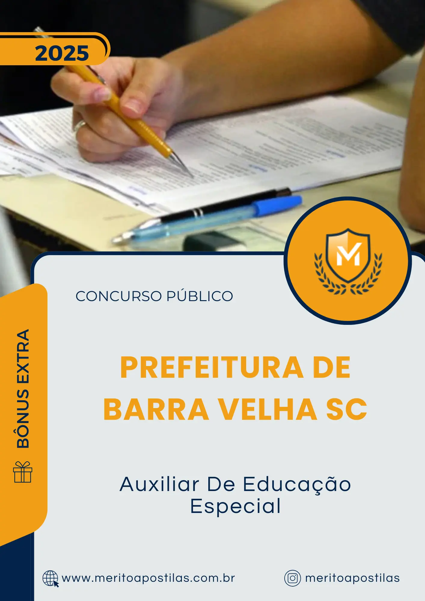 Apostila Auxiliar De Educação Especial Prefeitura de Barra Velha SC 2025