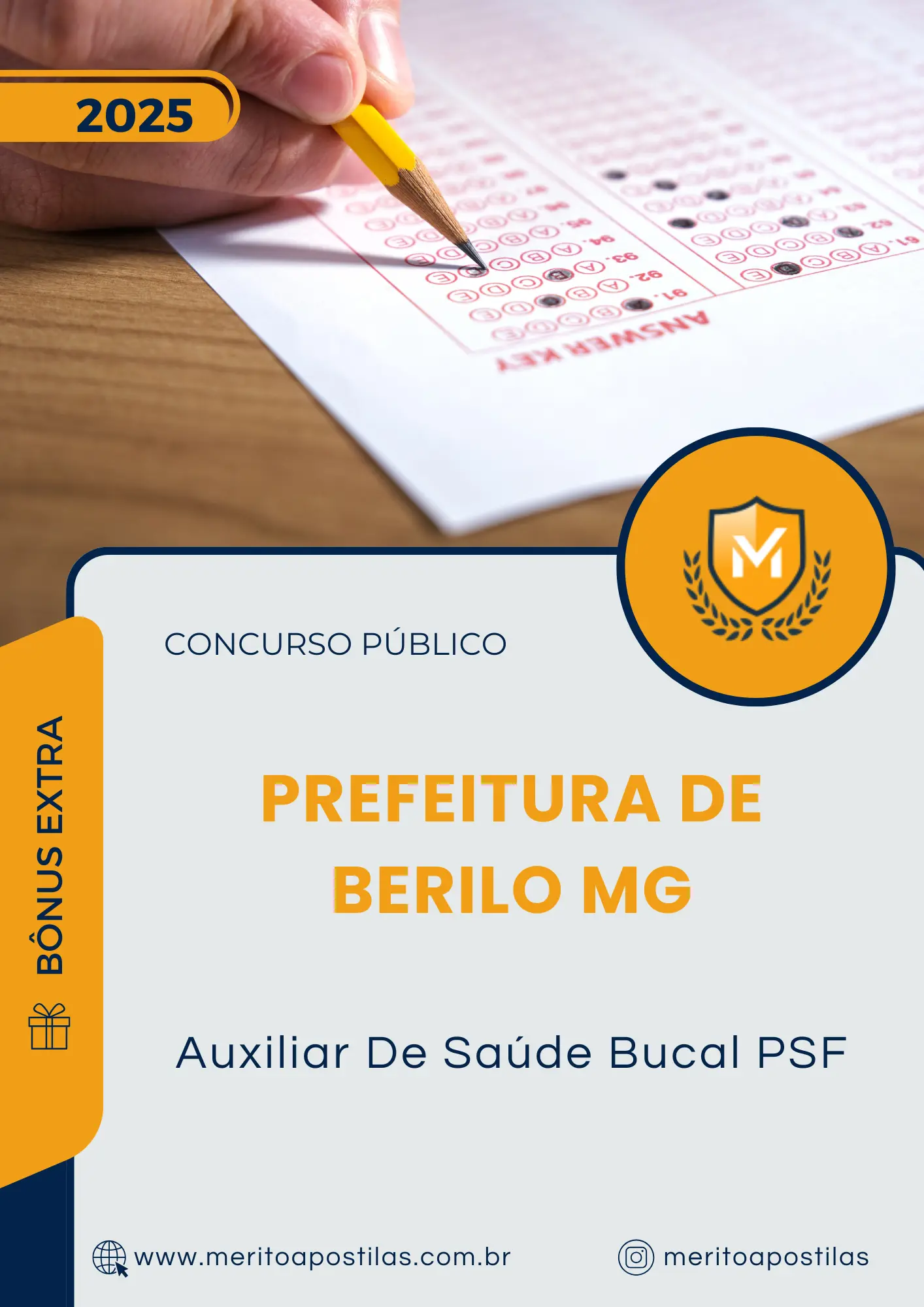 Apostila Auxiliar De Saúde Bucal PSF Prefeitura de Berilo MG 2025