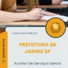 Apostila Auxiliar De Serviços Gerais Prefeitura de Jarinu SP 2025