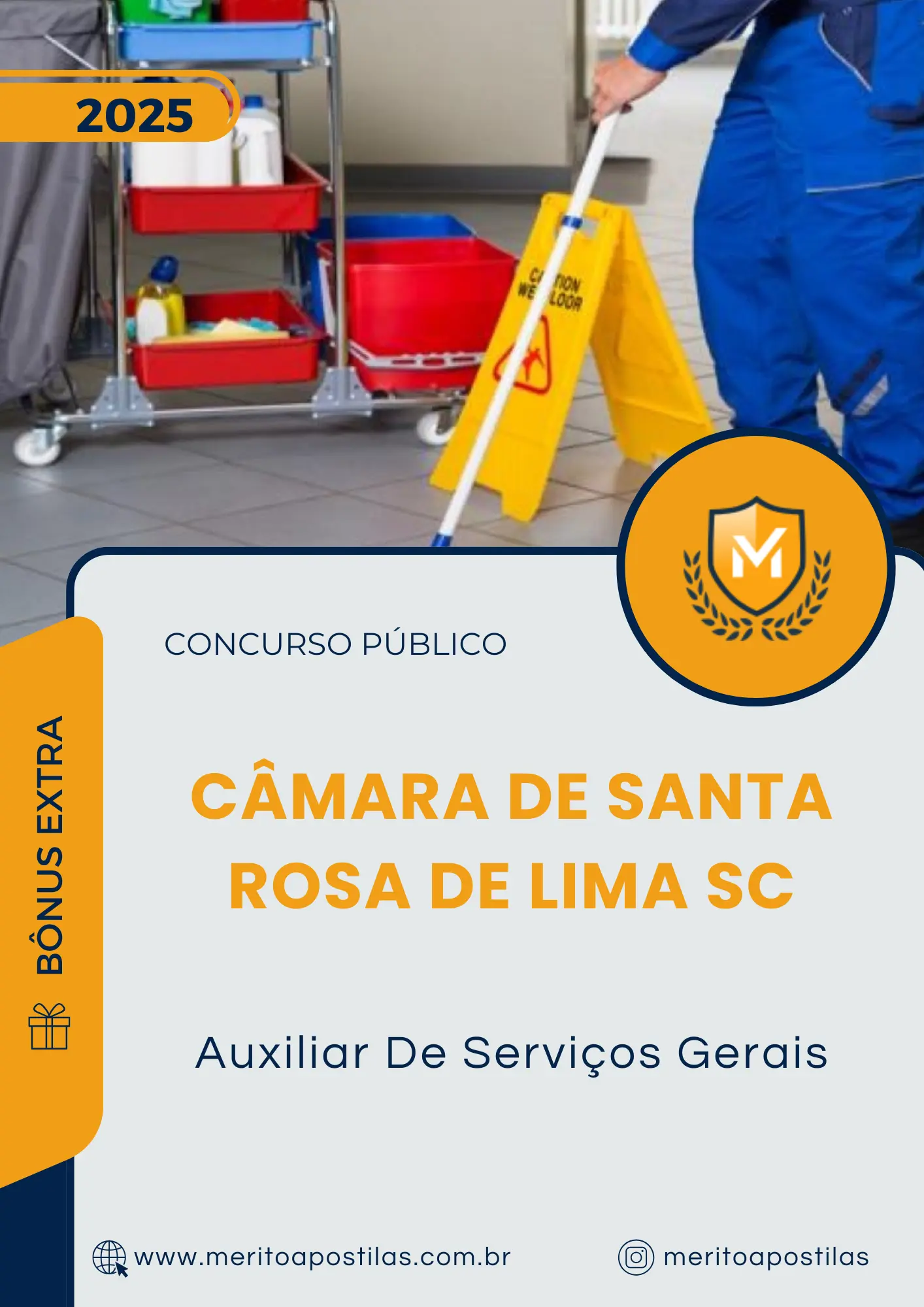 Apostila Auxiliar De Serviços Gerais Câmara de Santa Rosa de Lima SC 2025